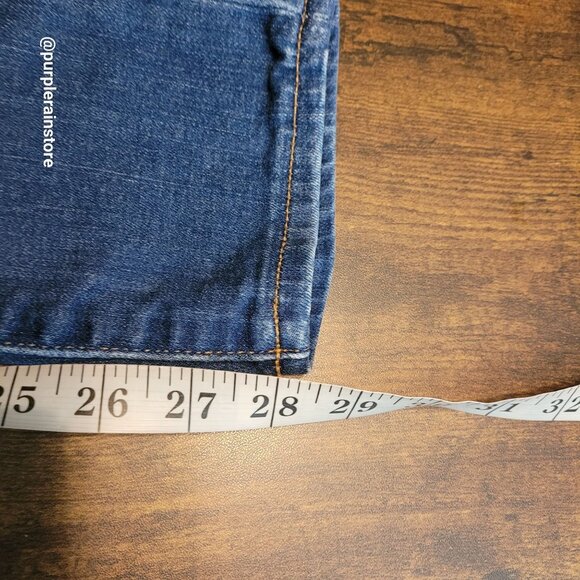 Madewell Jeans 28 Skinny 9" Mid Rise Tummy Control Medium Dark Wash Stretch - Picture 11 of 13